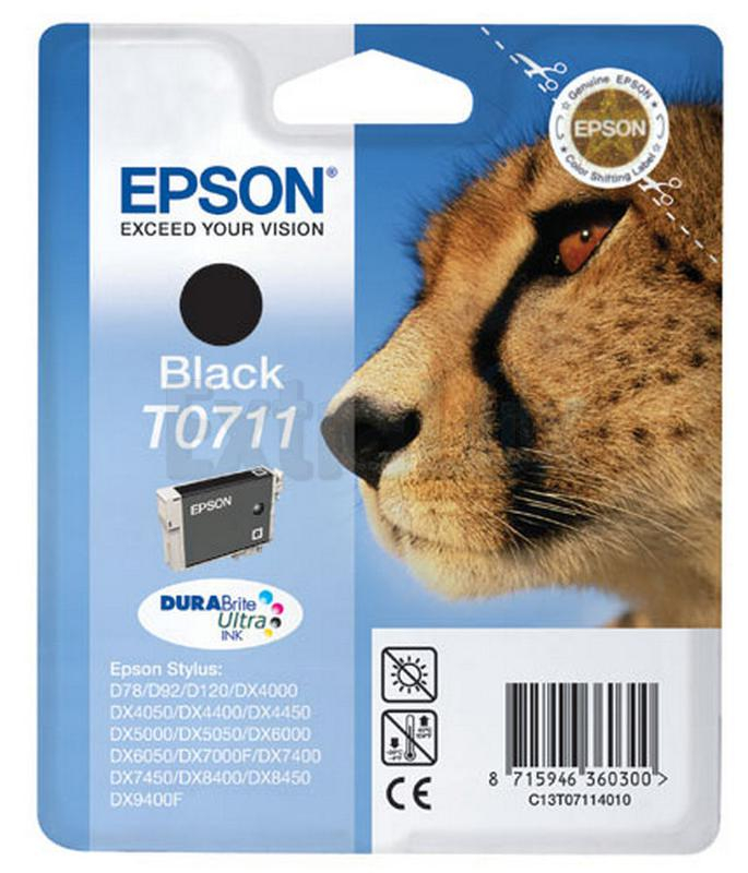 EPSON ČRNILO C13T07114012 BLACK ZA D78/DX5050/5050/6050/7000F