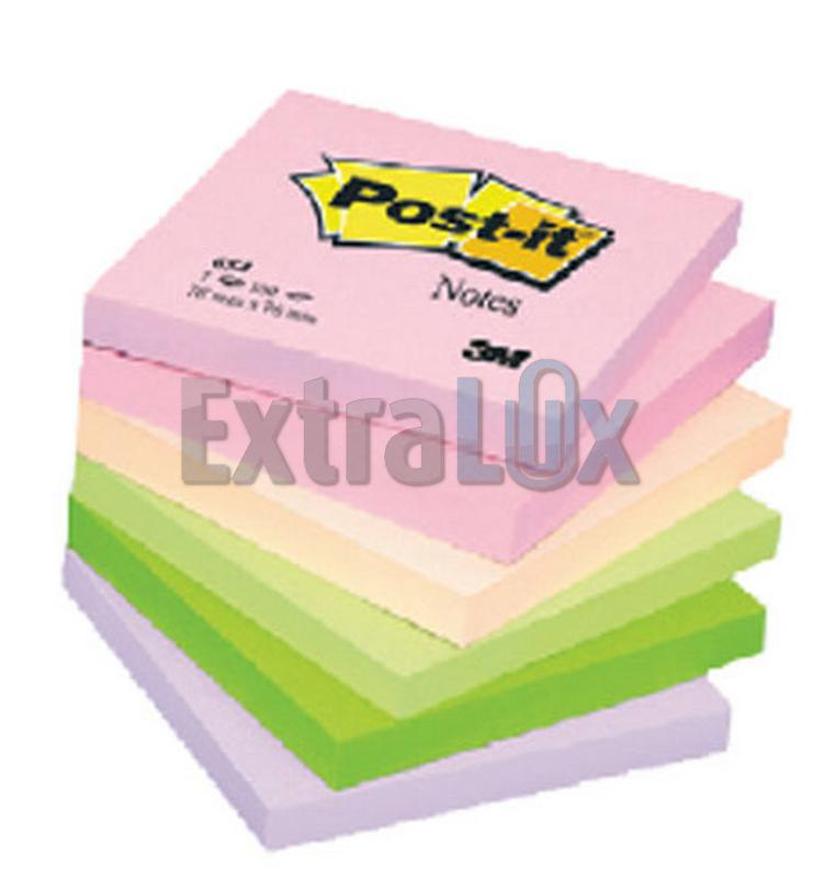 SAMOLEPILNI BLOK POST-IT 3M 654 76X76MM RUMEN 100L