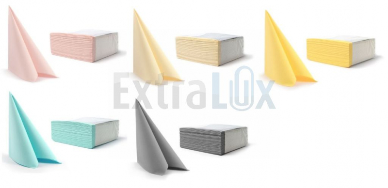 SERVIETI ENOSLOJNI AIRLAID PASTEL 40X40 16x50/1