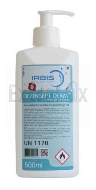 SREDSTVO ALKOHOLNO ZA DEZINFEKCIJO ROK, DEZINSEPT DERM+ , 500ml s pumpico