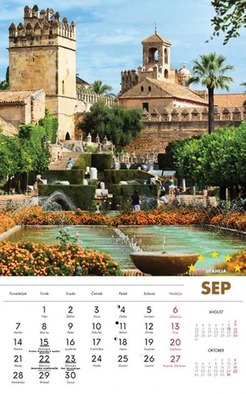 KOLEDAR POTEP PO EVROPI  2026