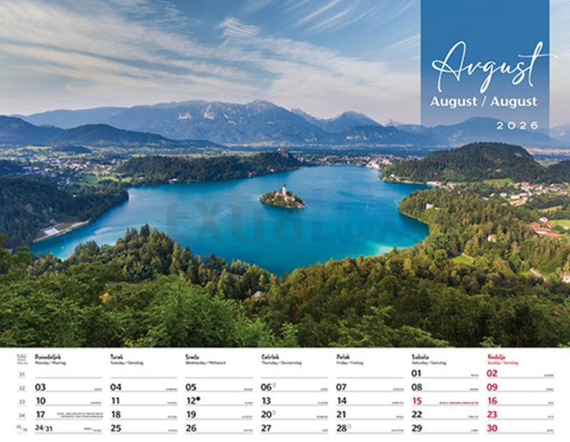 KOLEDAR SLOVENIJA, MOJA DEŽELA  2026