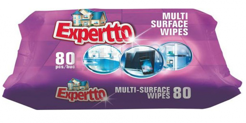 ČISTILNI ROBČKI EXPERTTO VEČNAMENSKI, VLAŽILNI 80/1