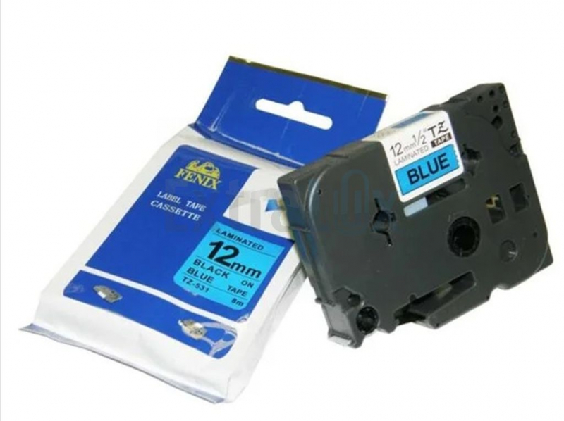 TRAK FENIX TZ-531 12MMX8M ČRNA NA MODREM KOMPATIBILEN (TZ531)