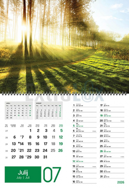 KOLEDAR ZELENI ZAKLADI   2026