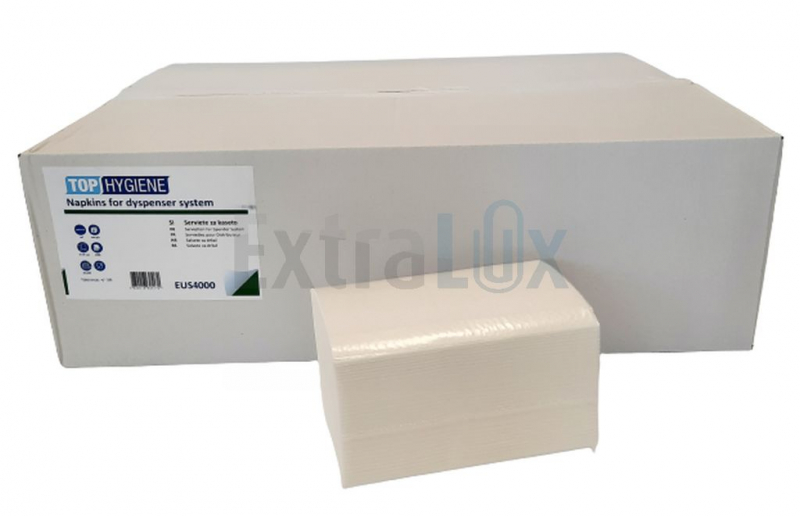 SERVIETI DVOSLOJNI INTERFOLD TOPHYGIENE EUS4000 BELI 16CM 4000/1 FSC MIX