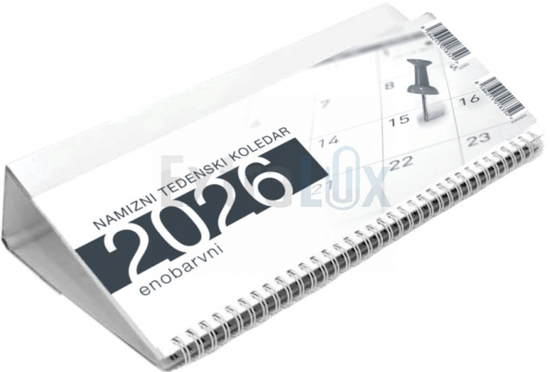 KOLEDAR NAMIZNI LEŽEČI SIV  2026