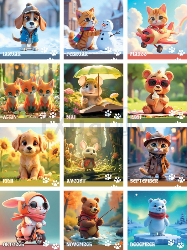 KOLEDAR PRIKUPNE ŽIVALICE  2026