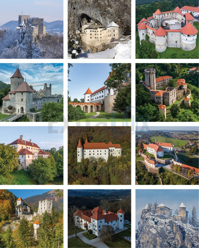 KOLEDAR SLOVENSKI GRADOVI  2026