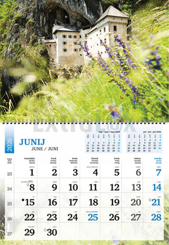 KOLEDAR POZDRAVLJENA, SLOVENIJA 2026