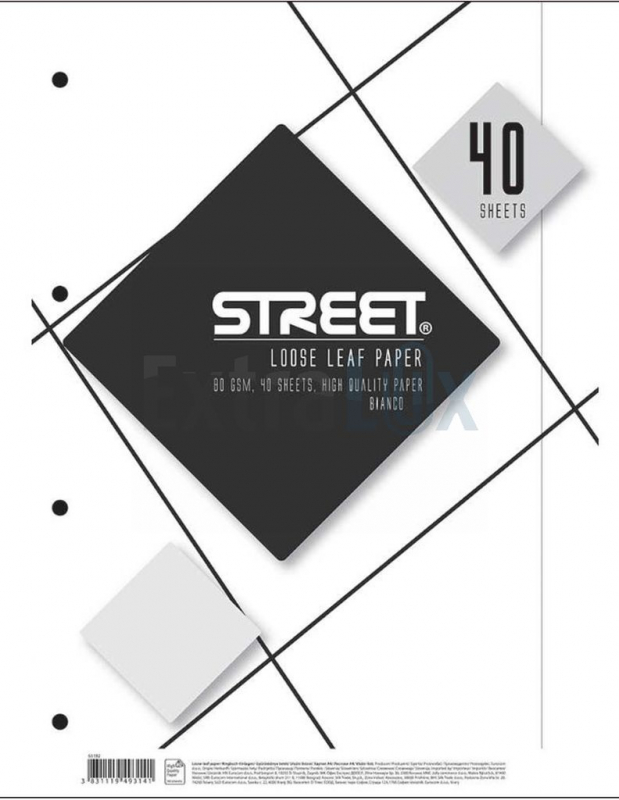 VLOŽNI LISTI A4 40L BREZČRTNI