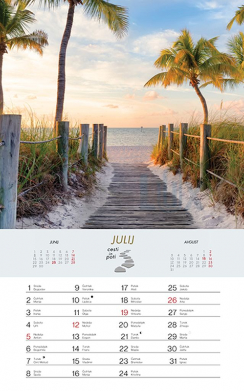 KOLEDAR CESTE IN POTI  2026