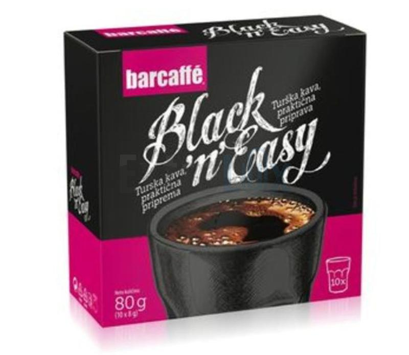 KAVA BARCAFFE BLACK N EASY 80G (10X8G)