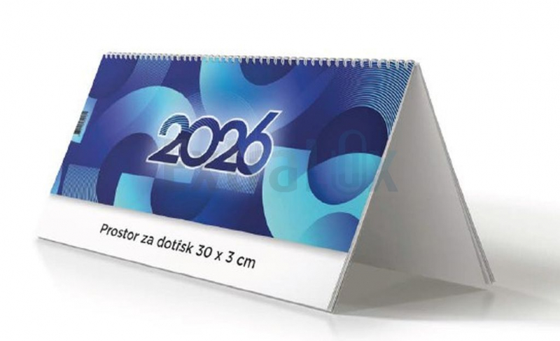 KOLEDAR NAMIZNI POKONČNI S SLIKO  MODER 2026