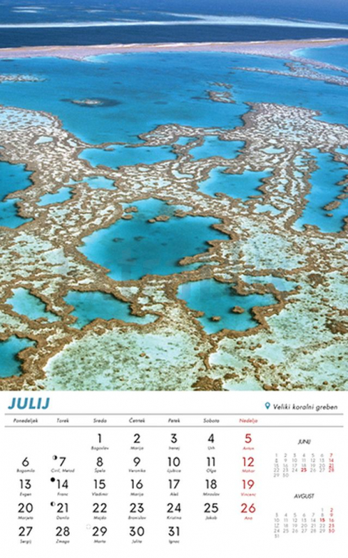 KOLEDAR ČUDESA SVETA 2026