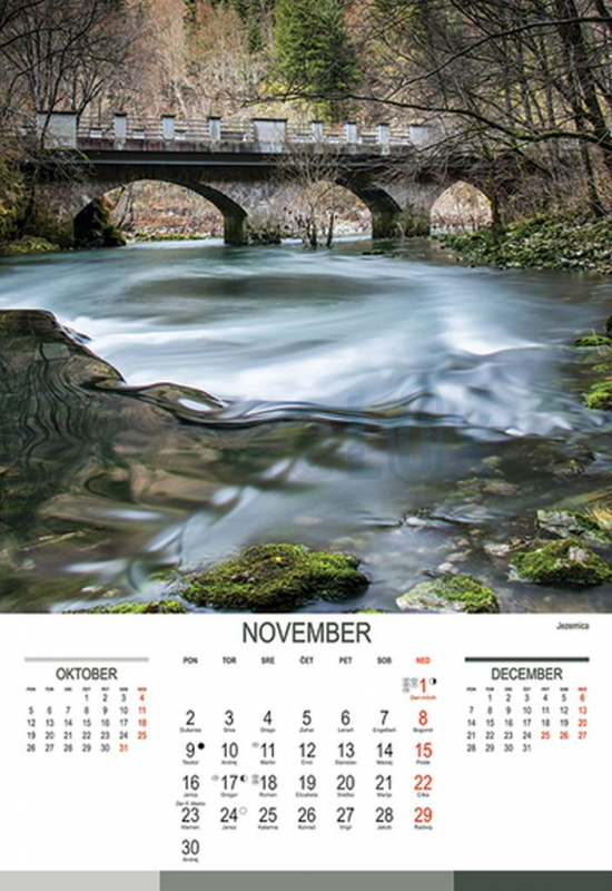 KOLEDAR SLOVENSKE VODE 2026