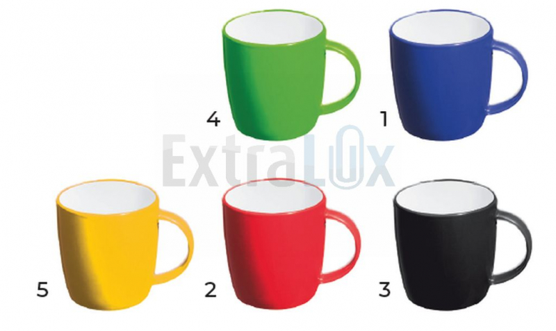 KERAMIČNA SKODELICA Z BARVNO ZUNANJOSTJO