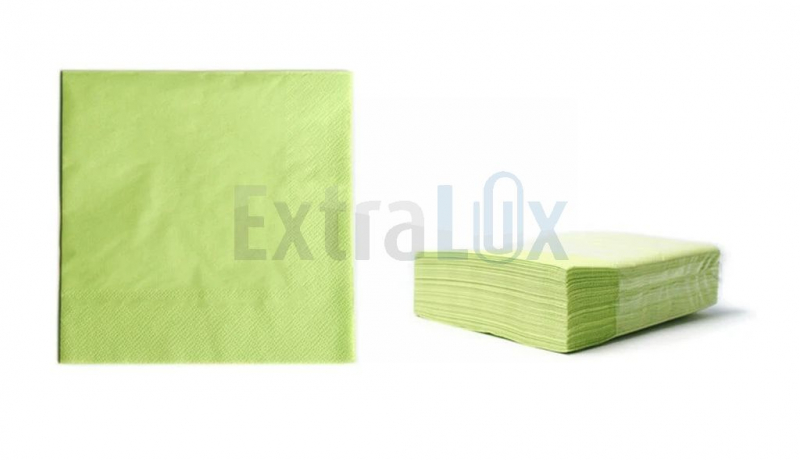 SERVIETI DVOSLOJNI TISSUE PASTEL 33X33 48×50/1 LIMETA