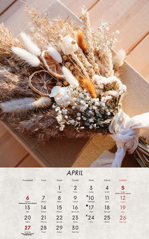 KOLEDAR SUHO CVETJE  2026