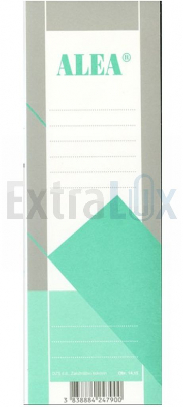 OBRAZEC 14,15 ETIKETA ZA REGISTRATOR A4 (195X70)