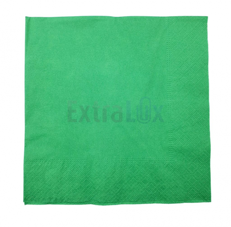 SERVIETE DVOSLOJNE, 40X40 TISSUE, SMARAGDNO ZELENA, 50/1