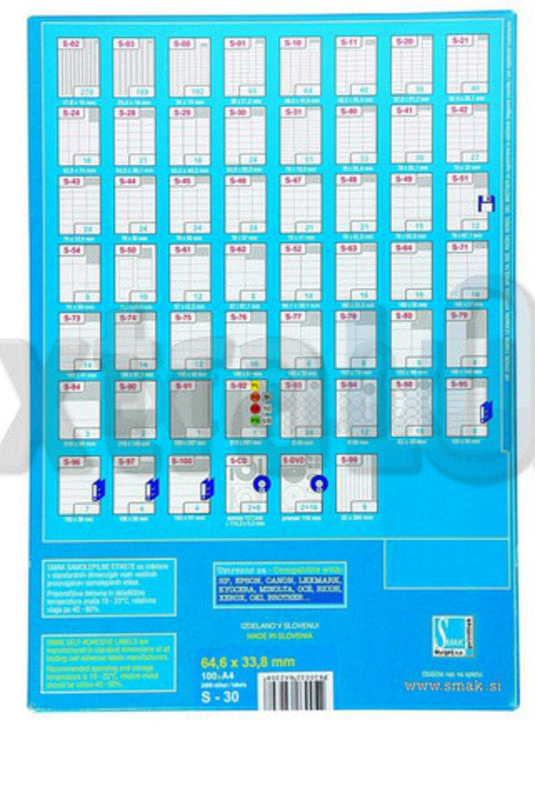 ETIKETE SMAK S-73 105X41 1/100