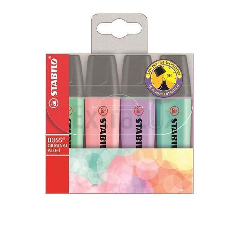 TEXT MARKER STABILO 70-4-2 BOSS ORIGINAL PASTEL 1/4