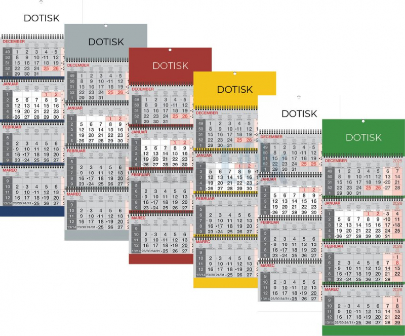 KOLEDAR POSLOVNI ŠTIRIDELNI S ŠPIRALO  2026