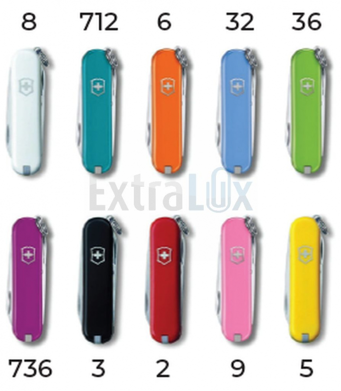 ŠVICARSKI NOŽ VICTORINOX ClassSD 58mm,  Z 7 FUNKCIJAMI