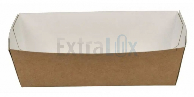 ČOLNIČKI PAPIRNATI S, KRAFT-RJAV, 10,5x6,5x4cm, 250/1