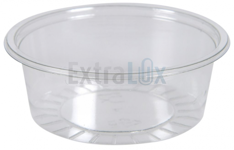 PLASTIČNA POSODICA PET ZA OMAKO PROZORNA, 80ML, 100/1