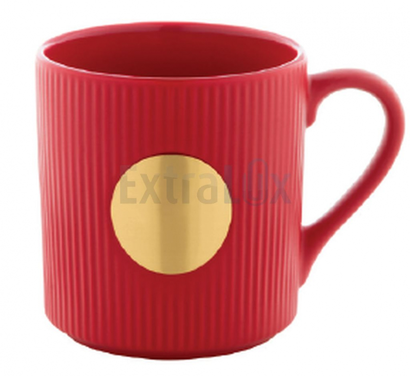 KERAMIČNA SKODELICA Z MEDANINASTO PLOŠČICO IN MAT ZUNANJOSTJO