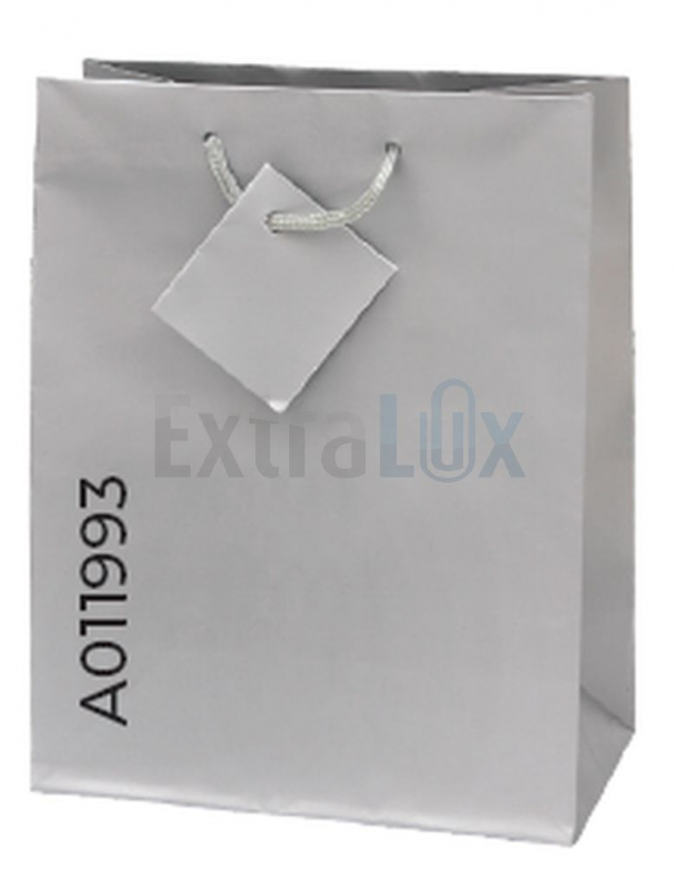 VREČKA DARILNA MAT MALA  11,1 X 13,7 X 6,2 CM PLASTIFICIRANA SREBRNA