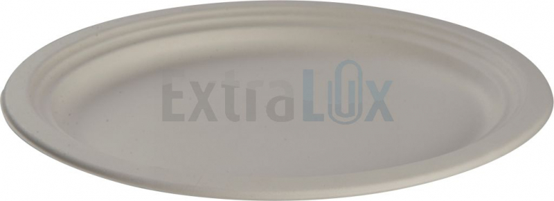 KROŽNIK BIO SLADKORNI TRS OVALNI, XL, 32X26CM, BEL, 50/1