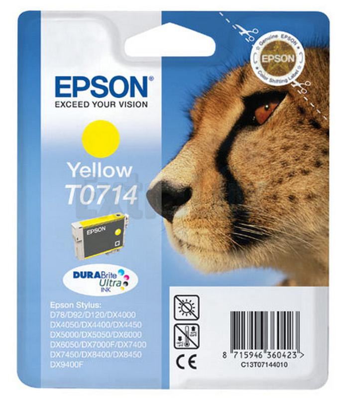 EPSON ČRNILO C13T07144012 YELLOW ZA D78/DX5050/5050/6050/7000F