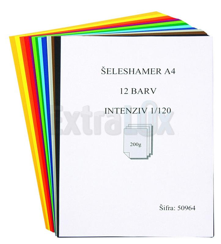 ŠELESHAMER A4 FAVINI MIX INTENZIV 12 BARV FAV-00028 1/120