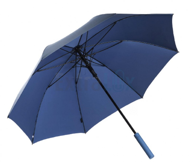 AVTOMATSKI DEŽNIK  Z GUMIRANIM RAVNIM ROČAJEM IN OKVIRJEM IZ STEKLENIH VLAKEN