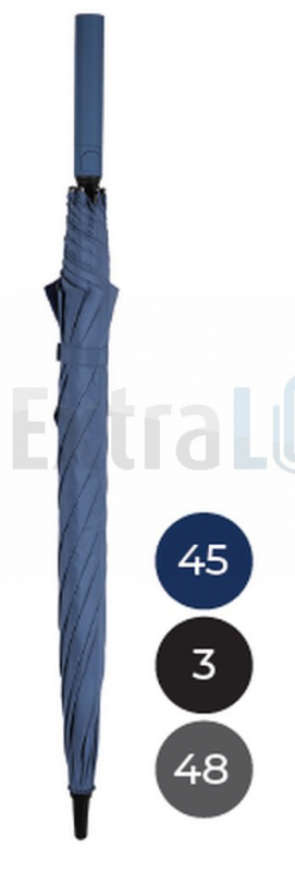 AVTOMATSKI DEŽNIK  Z GUMIRANIM RAVNIM ROČAJEM IN OKVIRJEM IZ STEKLENIH VLAKEN