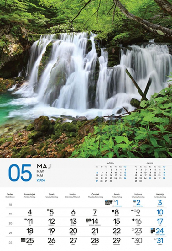 KOLEDAR VODE NA SLOVENSKEM  2026