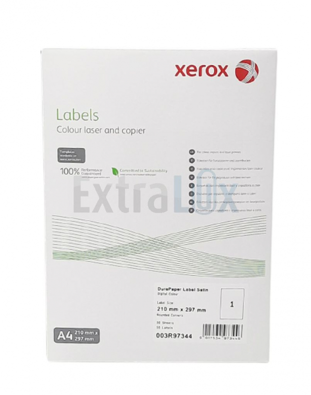 Xerox Durapaper label TESLIN A4 003R97344 (003R98001) 50/1