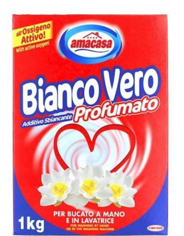 PRAŠEK ZA STROJNO PRANJE PERILA, BIANCO VERO 1KG