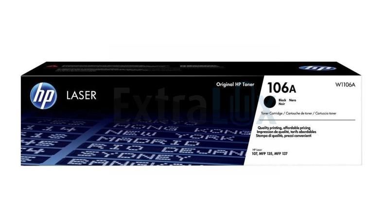 HP TONER W1106A BLACK ŠT. 106A ZA LASER 107/MFP 135/137 1K