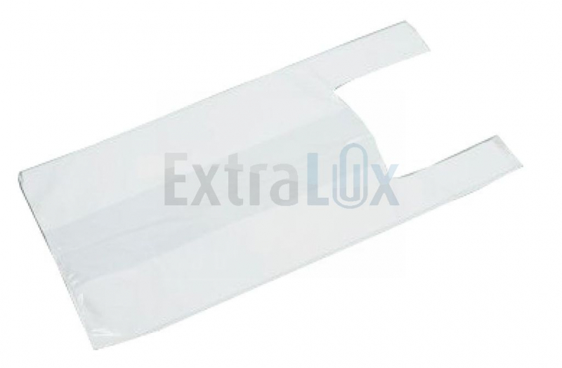 VREČKA NOSILNA 30X60CM LDPE MOČNA BELA, rola 100/1