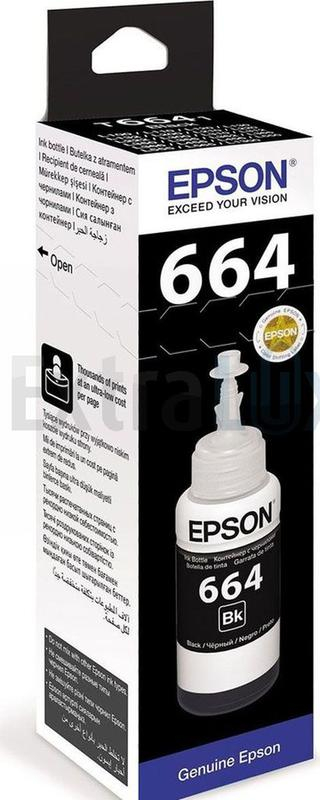 EPSON ČRNILO C13T66414A BLACK ZA L110/L200/L210/L300/L310/L355/L382 STEKLENIČKA