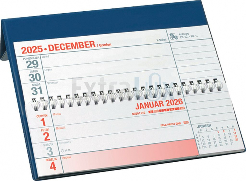 KOLEDAR NAMIZNI MALI IVO PVC STENA 2026