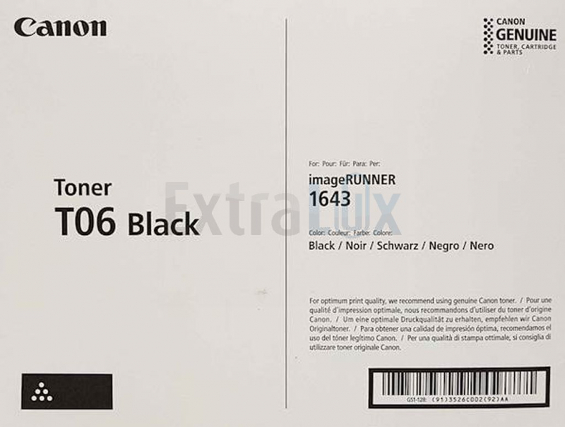 CANON TONER T06 ČRN ZA IR1643i 3526C002AA 20,5K
