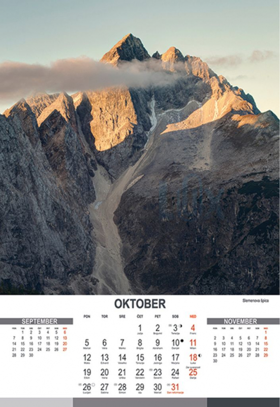 KOLEDAR SLOVENSKE GORE  2026