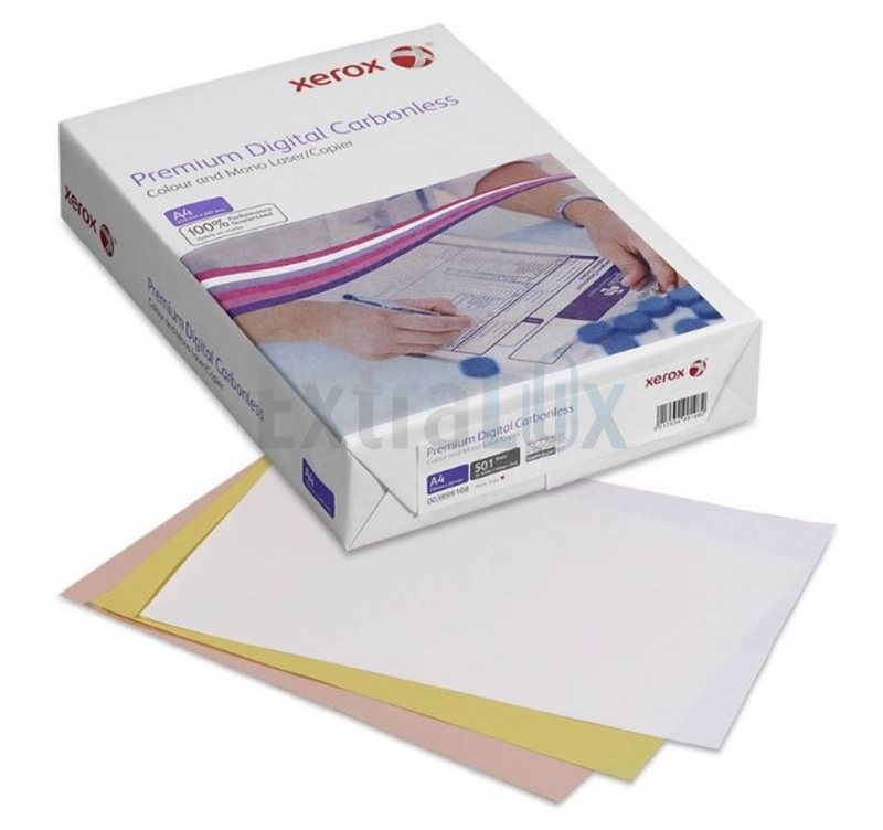 FOTOKOPIRNI PAPIR A4 80G XEROX PREM. DIG. CARBONLESS 3SET W/Y/P 003R99108 167 SET=1/501