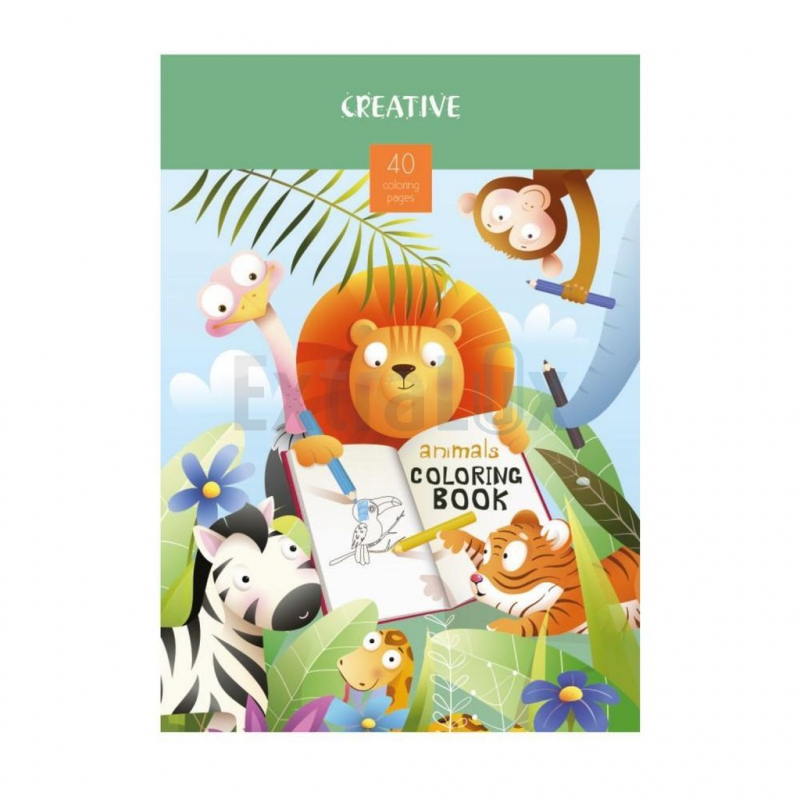 POBARVANKA CREATIVE 40L ŽIVALI