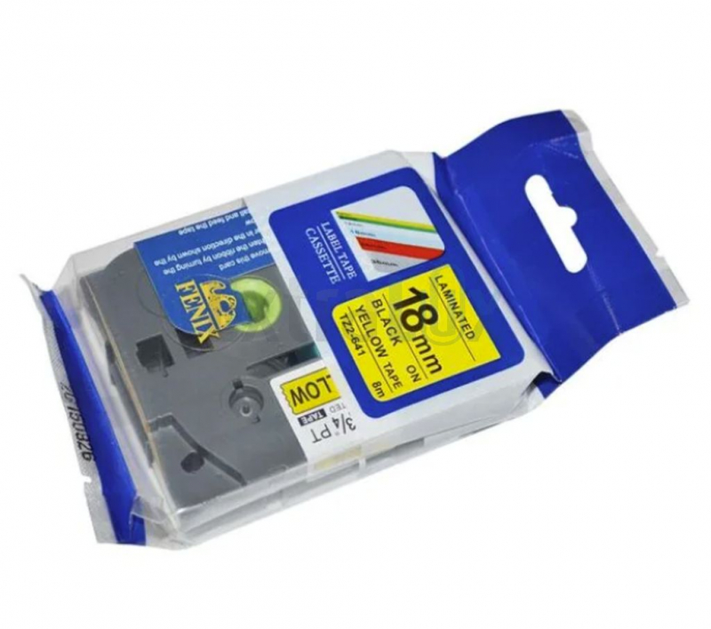 TRAK FENIX TZ-641 18MMX8M ČRNA NA RUMENEM KOMPATIBILEN (TZE641)